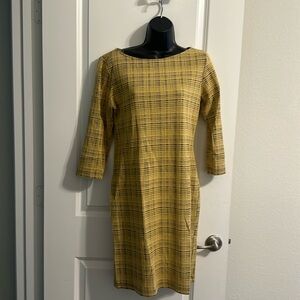 Gold and black dress